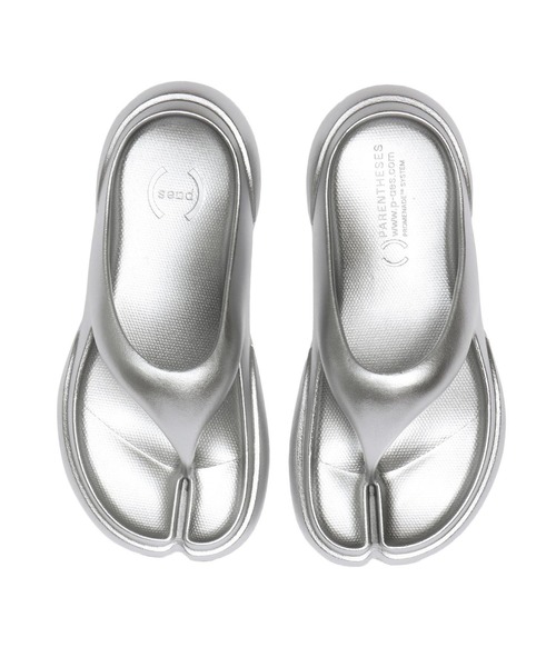 PAES（ペイズ）の「FLIPFLOP 02　04-NFC-M（サンダル・メンズ・シルバー・23.0cm/24.0cm/25.0cm/26.0cm/27.0cm/28.0cm/29.0cm）」の2枚目の写真
