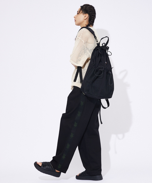 Dickies（ディッキーズ）の「【DICKIES/ディッキーズ】3WAY MP DS SACK 80976100/ドローストリングデザイン/スポーティ/カジュアル/ナップザック【WEB限定】（バックパック/リュック・メンズ・アイボリー/グレー/ブラック・フリー）」の12枚目の写真