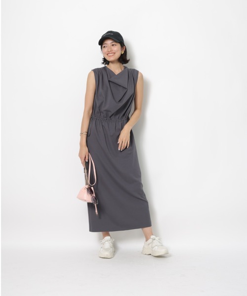 JUSGLITTY ドレープネックカットワンピース ドレープネックカットワンピース | ワンピース | JUSGLITTY