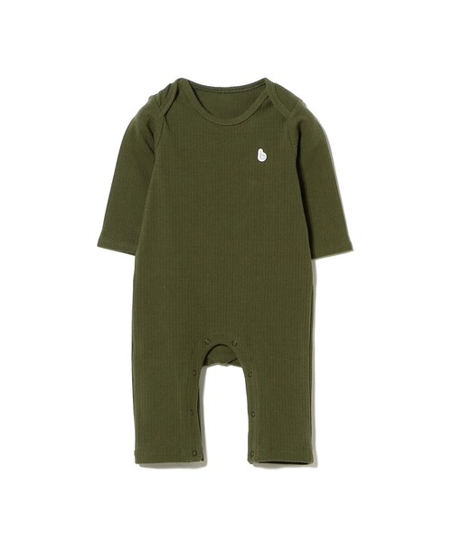 こども ビームス（コドモビームス）の「ベビー リブ カバーオール 2025FW（70～80cm）（ロンパース・キッズ・ブルー/パープル系その他4/オリーブ・70/80）」の12枚目の写真