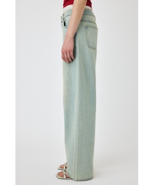 MOUSSY(マウジー)の「BOXER LAYERED STRAIGHT(デニムパンツ・レディース・ブラック/ライトブルー・0/1/2)」の17枚目の写真