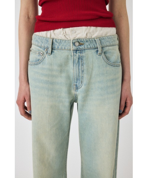 セール】BOXER LAYERED STRAIGHT（デニムパンツ）｜MOUSSY