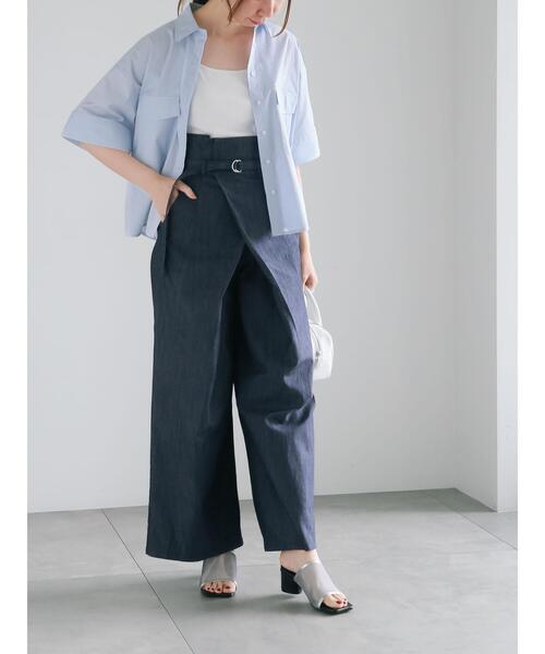 Te chichi（テチチ）の「ハイウエストワイドチノパンツ《2025summer catalog item》（その他パンツ・レディース・ブルー/ベージュ・F）」の10枚目の写真