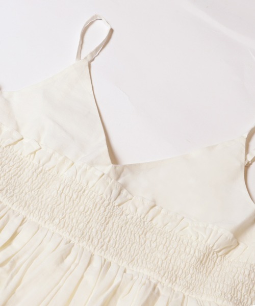 coca(coca)(コカ)の「【WEB限定セール】ギャザーキャミワンピース(ワンピース・レディース・ブラウン/アイボリー・M/L)」の17枚目の写真