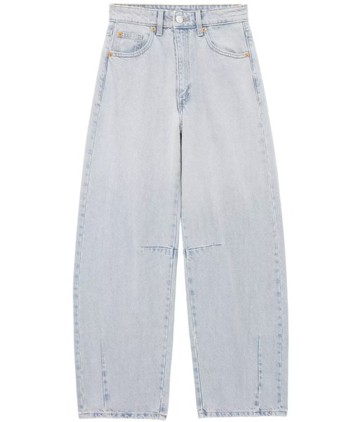 Bling Leads（ブリングリーズ）の「Z)【BLINGLEADS】825404 DENIM カーブPANT（デニムパンツ・レディース・ブラック/ブルー/ケミカルウォッシュ・FREE）」の11枚目の写真