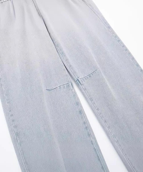 Bling Leads（ブリングリーズ）の「Z)【BLINGLEADS】825404 DENIM カーブPANT（デニムパンツ・レディース・ブラック/ブルー/ケミカルウォッシュ・FREE）」の12枚目の写真