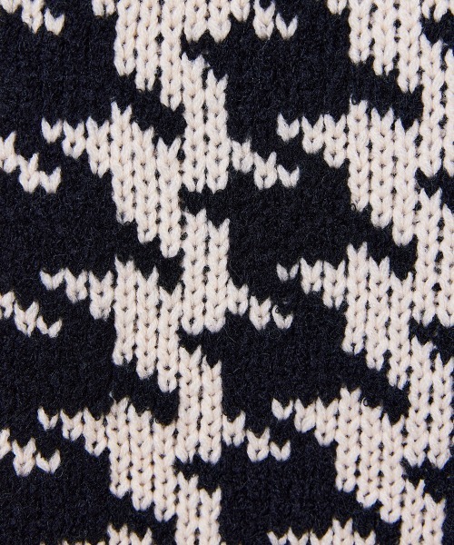 DOUBLE STANDARD CLOTHING（ダブルスタンダードクロージング）の「Dロゴ刺繍 ニットベスト（ベスト・レディース・ホワイト×ブラック・FREE）」の12枚目の写真