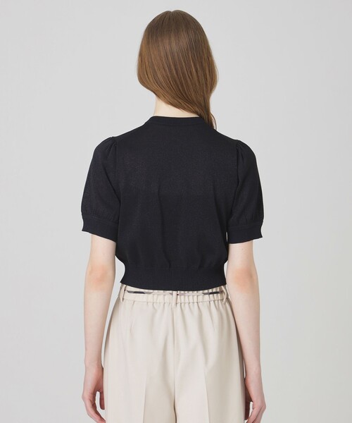 BLUE LABEL CRESTBRIDGE（ブルーレーベルクレストブリッジ）の「ドライレーヨンニットカーディガン（カーディガン/ボレロ・レディース・ホワイト/ダークネイビー・38）」の10枚目の写真