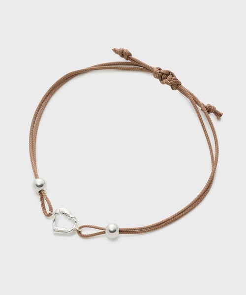 NOJESS（ノジェス）の「シルバーコードブレスレット（ブラウン）（ブレスレット・レディース・ブラウン・フリー）」の4枚目の写真