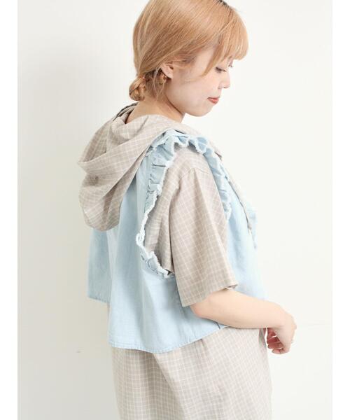 SM2(エスエムツー)の「デニムフリルベスト(ベスト・レディース・サックスブルー/ブラック/ブルー・F)」の14枚目の写真