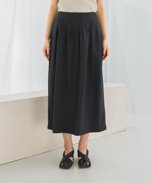 URBAN RESEARCH ROSSO WOMEN(アーバンリサーチ ロッソ)の「撥水UVピンタックコクーンスカート(スカート・レディース・ブラウン系その他/ブラック/グリーン・36/38)」の15枚目の写真