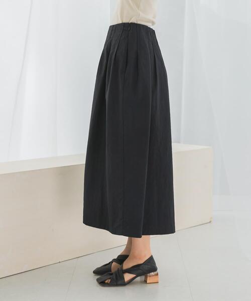 URBAN RESEARCH ROSSO WOMEN(アーバンリサーチ ロッソ)の「撥水UVピンタックコクーンスカート(スカート・レディース・ブラウン系その他/ブラック/グリーン・36/38)」の16枚目の写真