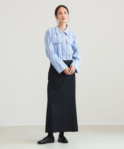 BAUM UND PFERDGARTEN / ストライプ コットン シャツ（シャツ/ブラウス