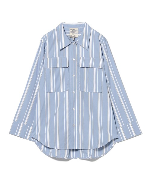 BAUM UND PFERDGARTEN(バウムウンドヘルガーデン)の「BAUM UND PFERDGARTEN / ストライプ コットン シャツ(シャツ/ブラウス・レディース・ブルー・ONE SIZE)」の11枚目の写真