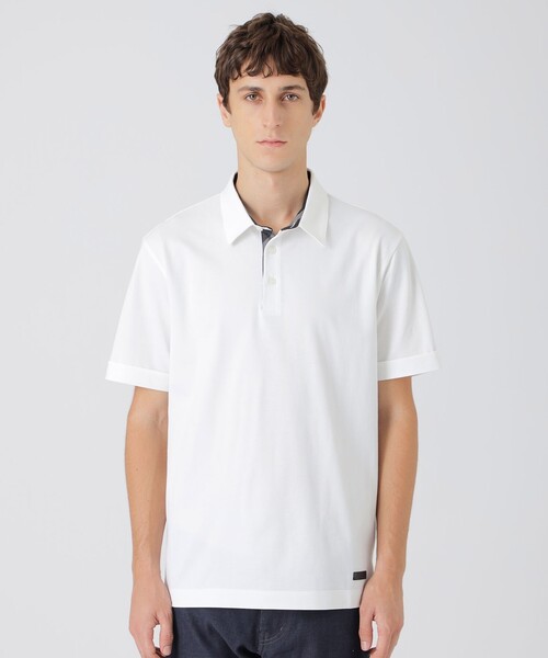 BLACK LABEL CRESTBRIDGE（ブラックレーベル・クレストブリッジ）の「オプティマクールカノコポロシャツ（ポロシャツ・メンズ・ネイビー/ブラック/オフホワイト・XL/L/M）」の2枚目の写真