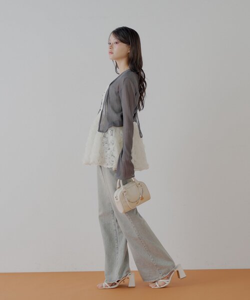 Chico（チコ）の「バックドロストシアーカーディガン（カーディガン