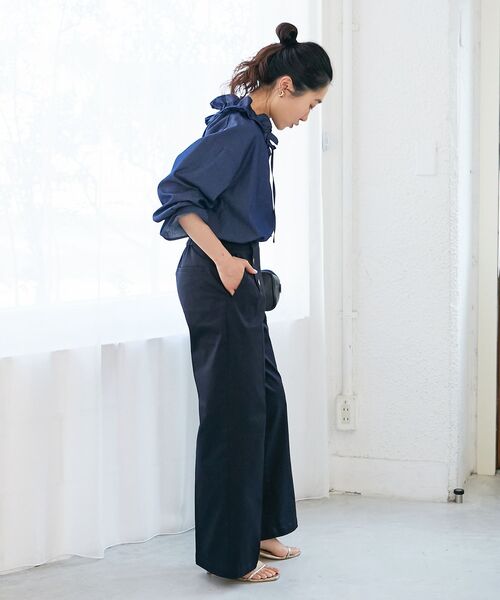 le.coeur blanc(ルクールブラン)の「マリンワイドパンツ(その他パンツ・レディース・ネイビー/ブルー・38/36)」の12枚目の写真