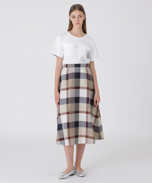 ♡新品♡ブルーレーベルクレストブリッジスカート 店舗限定】クレストブリッジチェックサキソニードビーオーバー