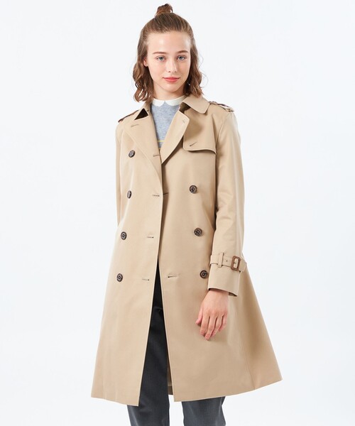 MACKINTOSH PHILOSOPHY(マッキントッシュ フィロソフィー)の「【WEB&一部店舗限定】RYDAL(ライダル)96(トレンチコート・レディース・ベージュ/ダークネイビー・36/40/38)」の2枚目の写真