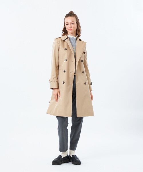MACKINTOSH PHILOSOPHY(マッキントッシュ フィロソフィー)の「【WEB&一部店舗限定】RYDAL(ライダル)96(トレンチコート・レディース・ベージュ/ダークネイビー・36/40/38)」の10枚目の写真