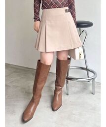 LILY BROWN | サイドベルトプリーツスカショーパン(その他パンツ)