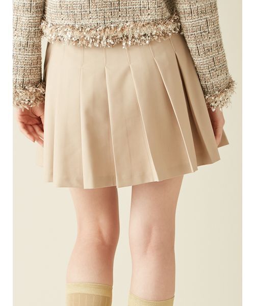 LILY BROWN（リリーブラウン）の「サイドベルトプリーツスカショーパン（その他パンツ・レディース・グレー/ベージュ/ネイビー/チェック・0/1）」の8枚目の写真