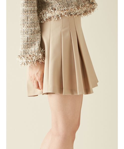 LILY BROWN（リリーブラウン）の「サイドベルトプリーツスカショーパン（その他パンツ・レディース・グレー/ベージュ/ネイビー/チェック・0/1）」の9枚目の写真