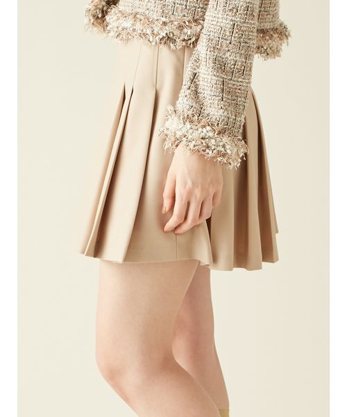 LILY BROWN（リリーブラウン）の「サイドベルトプリーツスカショーパン（その他パンツ・レディース・グレー/ベージュ/ネイビー/チェック・0/1）」の11枚目の写真