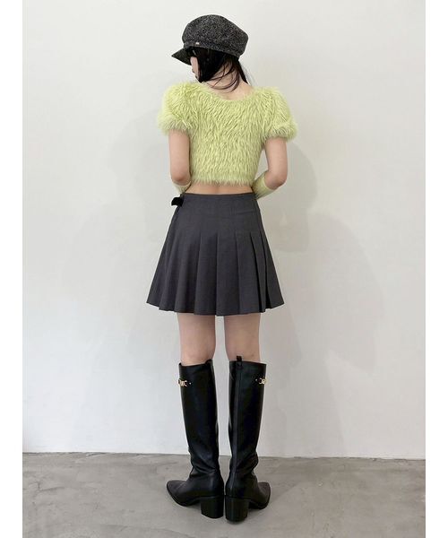 LILY BROWN（リリーブラウン）の「サイドベルトプリーツスカショーパン（その他パンツ・レディース・グレー/ベージュ/ネイビー/チェック・0/1）」の14枚目の写真