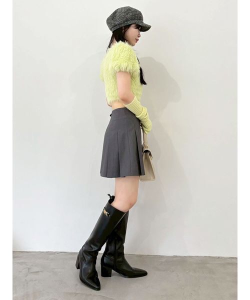 LILY BROWN（リリーブラウン）の「サイドベルトプリーツスカショーパン（その他パンツ・レディース・グレー/ベージュ/ネイビー/チェック・0/1）」の15枚目の写真