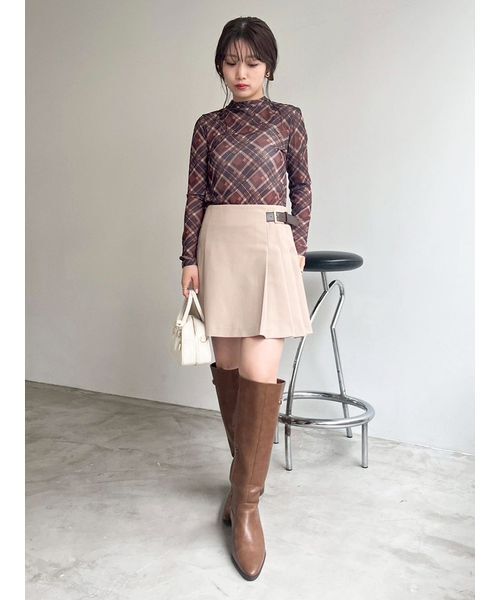 セール】サイドベルトプリーツスカショーパン（その他パンツ）｜LILY