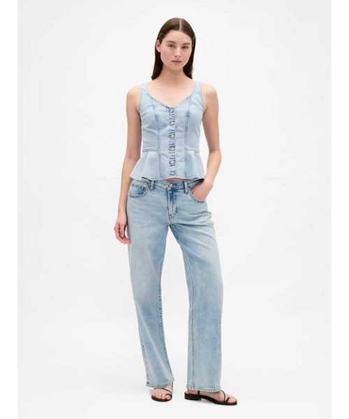 GAP(ギャップ)の「ローライズ '90s ルーズフィット デニム(デニムパンツ・レディース・ライトインディゴブルー・30/28/25/24/29/26/27/23)」の2枚目の写真