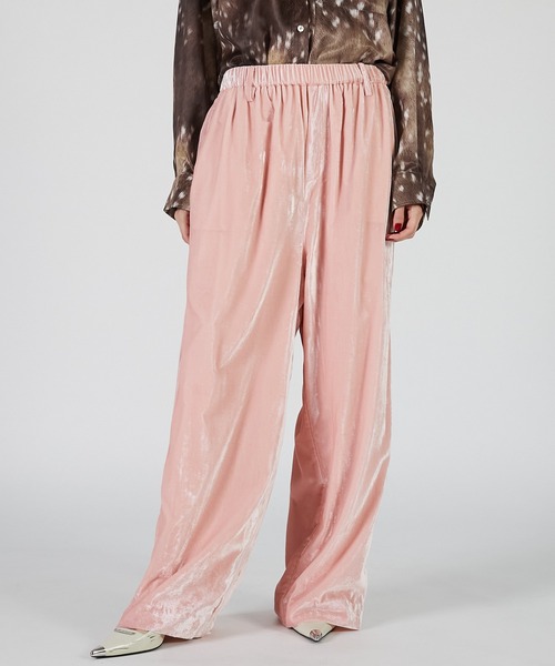 セール】ベロアラインイージーパンツ / Velour Line Easy Pants