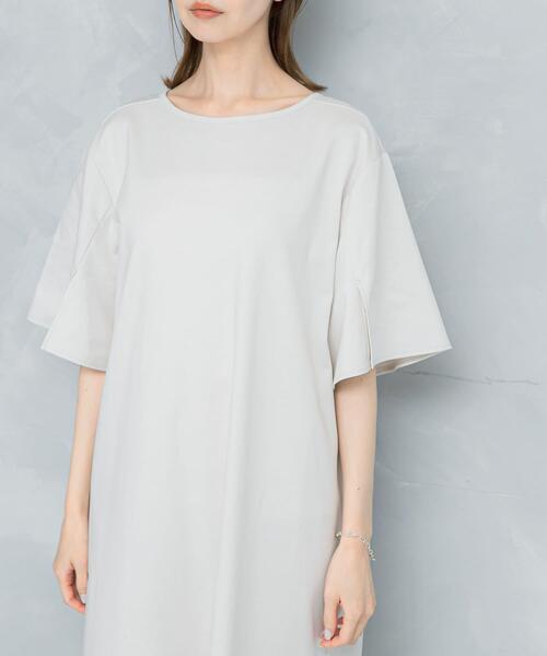 URBAN RESEARCH ROSSO WOMEN(アーバンリサーチ ロッソ)の「クールタッチハイゲージカットワンピース(ワンピース・レディース・ブラック/ベージュ系その他・FREE)」の7枚目の写真