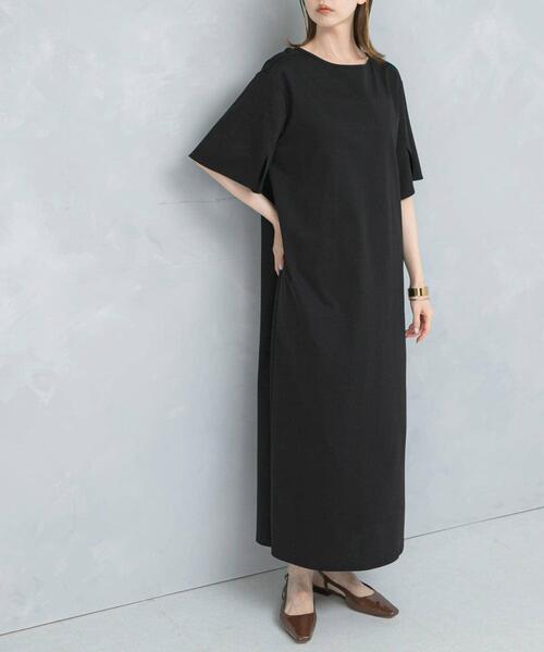 URBAN RESEARCH ROSSO WOMEN(アーバンリサーチ ロッソ)の「クールタッチハイゲージカットワンピース(ワンピース・レディース・ブラック/ベージュ系その他・FREE)」の15枚目の写真