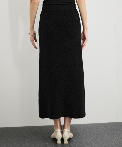 le cercle ADAM ET ROPE'(ルセルクルアダムエロペ)の「【セットアップ対応】モール糸ダブルフェイスIラインスカート(スカート・レディース・ブラウン系その他3/ボルドー/ブラック・FREE)」の11枚目の写真