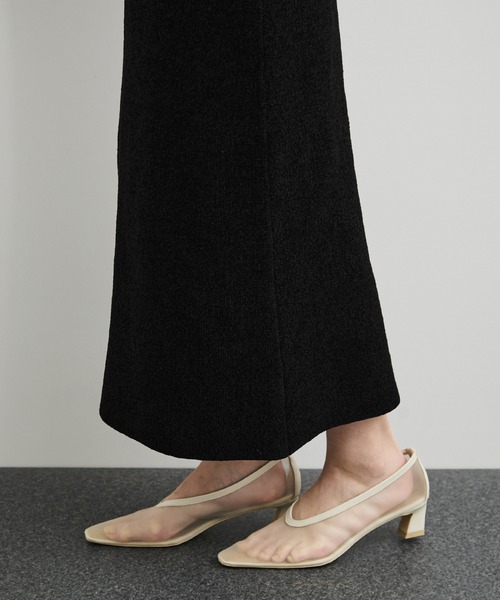 le cercle ADAM ET ROPE'(ルセルクルアダムエロペ)の「【セットアップ対応】モール糸ダブルフェイスIラインスカート(スカート・レディース・ブラウン系その他3/ボルドー/ブラック・FREE)」の14枚目の写真