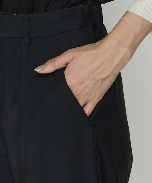 COMME CA(コムサ)の「【セットアップ対応】ブライトリー ワイドパンツ(スーツパンツ・レディース・ブラック・9号/7号/11号)」の10枚目の写真