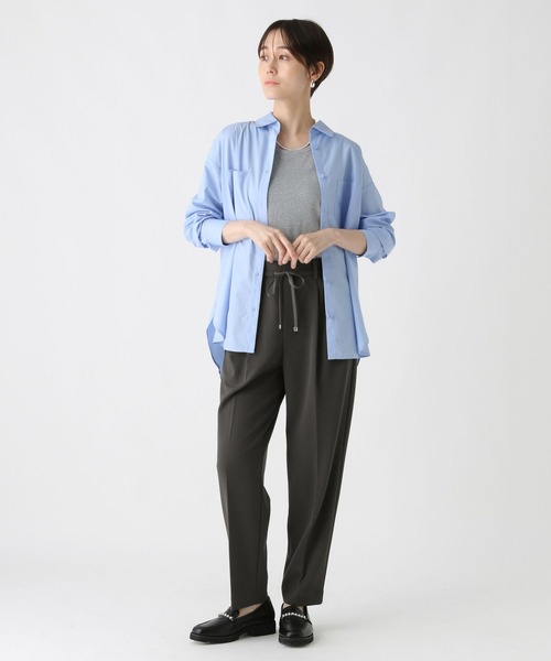 Elura(エルーラ)の「サマ見えリラクシーゆるテーパードパンツ / 578319(スラックス・レディース・ブラック/ダークブラウン/チャコールグレー・LARGE/MEDIUM)」の7枚目の写真