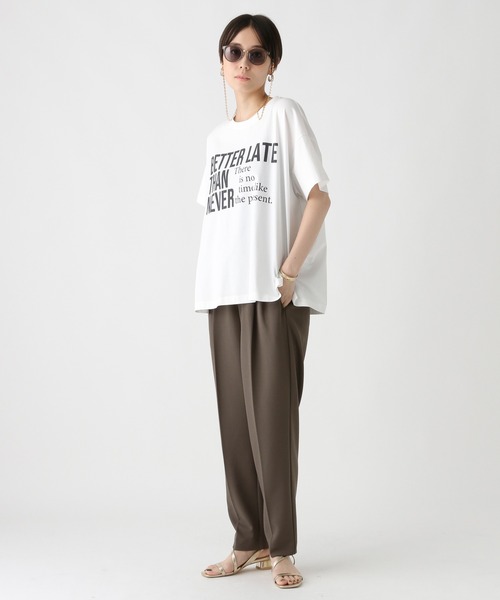 Elura(エルーラ)の「サマ見えリラクシーゆるテーパードパンツ / 578319(スラックス・レディース・ブラック/ダークブラウン/チャコールグレー・LARGE/MEDIUM)」の12枚目の写真