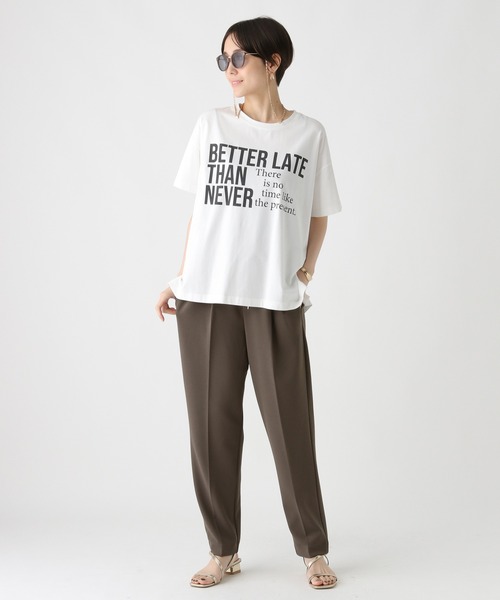 Elura(エルーラ)の「サマ見えリラクシーゆるテーパードパンツ / 578319(スラックス・レディース・ブラック/ダークブラウン/チャコールグレー・LARGE/MEDIUM)」の14枚目の写真