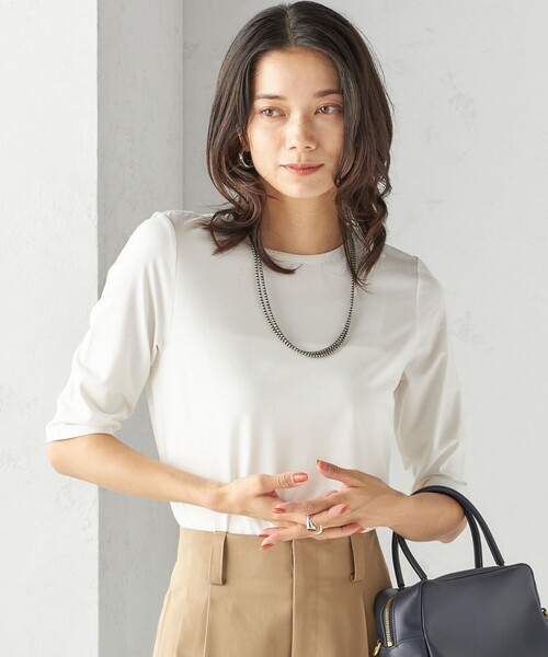 【シップス　ウィメン】ソロナ 5分袖 TEE ソロナ 5分袖 TEE（Tシャツ/カットソー）｜SHIPS（シップス）の