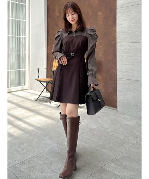 dazzlin（ダズリン）の「ロングフィットブーツ（ブーツ・レディース・ブラック/ブラウン・MEDIUM/LARGE）」の3枚目の写真