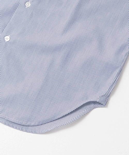 URBAN RESEARCH DOORS（アーバンリサーチドアーズ）の「『イージーケア』LIFE STYLE TAILOR　セミワイド細ストライプシャツ（シャツ/ブラウス・メンズ・ブルー系その他・41/39/37/43）」の7枚目の写真