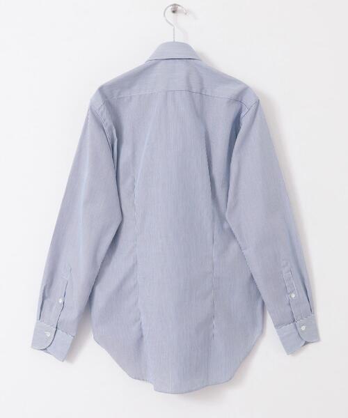 URBAN RESEARCH DOORS（アーバンリサーチドアーズ）の「『イージーケア』LIFE STYLE TAILOR　セミワイド細ストライプシャツ（シャツ/ブラウス・メンズ・ブルー系その他・41/39/37/43）」の6枚目の写真