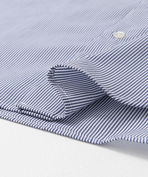 URBAN RESEARCH DOORS（アーバンリサーチドアーズ）の「『イージーケア』LIFE STYLE TAILOR　セミワイド細ストライプシャツ（シャツ/ブラウス・メンズ・ブルー系その他・41/39/37/43）」の5枚目の写真