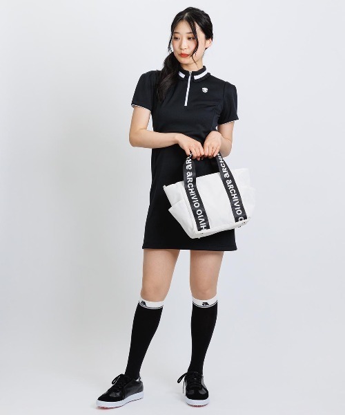 archivio(アルチビオ)の「<LADIES>リブフリル襟ジップワンピース(ワンピース・レディース・ブラック/ブラウン/ベージュ・S/M/L)」の14枚目の写真