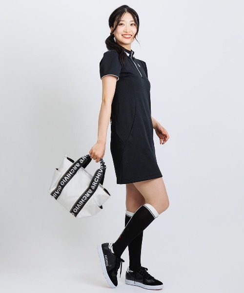 archivio(アルチビオ)の「<LADIES>リブフリル襟ジップワンピース(ワンピース・レディース・ブラック/ブラウン/ベージュ・S/M/L)」の15枚目の写真