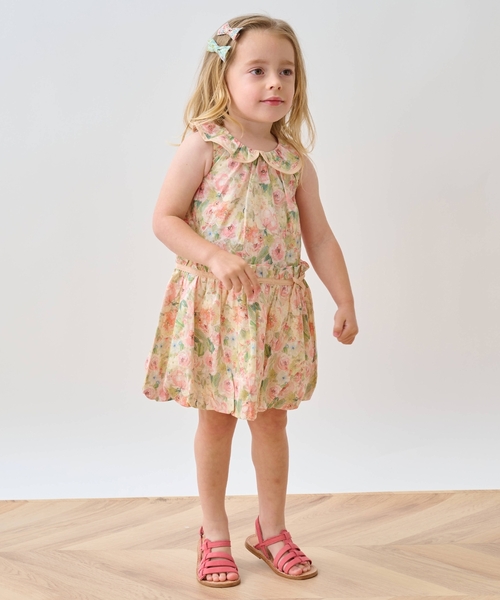 sense of wonder（センスオブワンダー）の「ローズガーデンワンピース（ワンピース・キッズ・サーモンピンク/ピンク・90cm/80ｃｍ/120cm/100cm/110cm）」の2枚目の写真