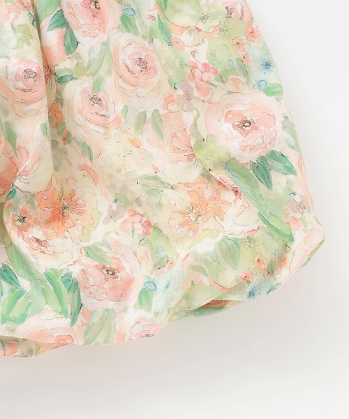 sense of wonder（センスオブワンダー）の「ローズガーデンワンピース（ワンピース・キッズ・サーモンピンク/ピンク・90cm/80ｃｍ/120cm/100cm/110cm）」の6枚目の写真